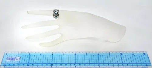 Vista 2 de RB Gems - Anillo de plata de ley 925 (5 quilates, acabado rodiado, estilo 3 piedras)