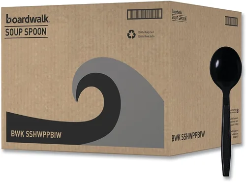 Vista 6 de Boardwalk BWKSSHWPPBIW - Cubiertos de polipropileno envueltos pesados