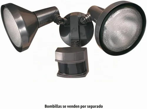Vista 2 de Foco de luz de seguridad Heath Zenith, con sensor de movimiento, ángulo amplio