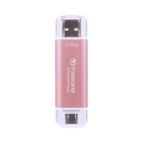 Vista 19 de Transcend ESD310 SSD externo de 2 TB, hasta 1,050 MB/s, unidad USB dual para iPhone17,16,15, iPad y Mac/Tesla/Steam Deck/ROG Ally/MSI Rosa