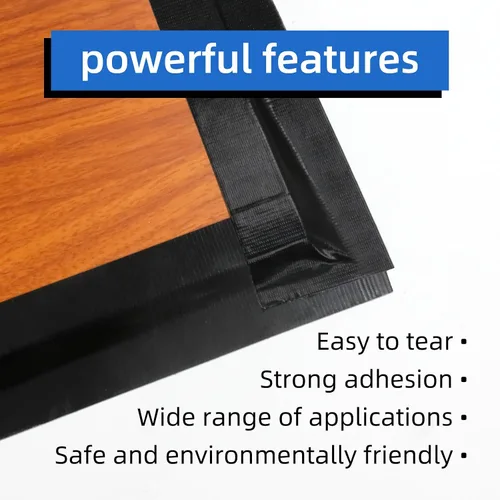 Vista 5 de Cinta adhesiva impermeable resistente para uso industrial y exterior, 3 rollos de 1.88 x 30 yardas, resistente al desgarro, cinta adhesiva negra
