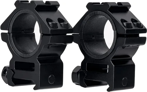 Vista 9 de 25.4/30/34mm Scope Rings, Medium/High Profile Scope Mounting Ring for 11/21mm Rail with Picatinny Top Rail Cover Heavy-Duty Screws, 2 Pack