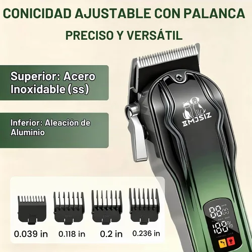 Vista 6 de Kit de aseo para perros, cortaúñas inalámbricas para perros y gatos Verde