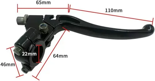 Vista 4 de Conjunto de palanca de embrague de freno de motocicleta de 7/8 pulgadas para Honda CR XL XR CRF XR80 XR100 CRF70 CRF50 CRF80 CRF100 CRF150 Pit Dirt
