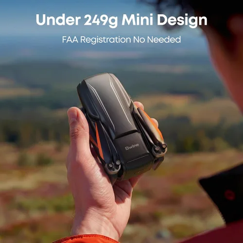 Vista 5 de Bwine Drones F7MINI 4K (RC3) con cámara para adultos, foto 8K video 4K, RC con pantalla de 1080P, transmisión de 20000 pies, vuelo de 64 minutos