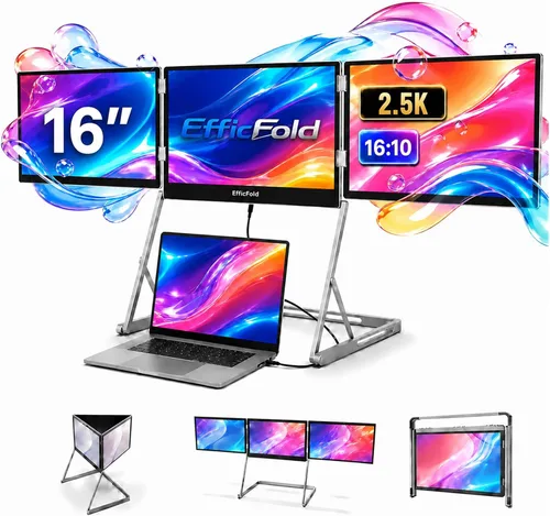 Vista 14 de TriCreate 16 FHD 16" Triple Monitor Extensor portátil