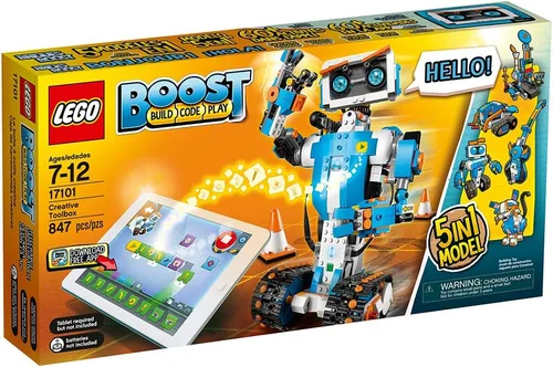 Vista 6 de LEGO Boost Creative Toolbox 17101 - Juego de construcción de robot divertido y kit educativo de codificación para niños, galardonado juguete
