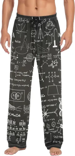 Vista 29 de Ollabaky Pantalones de pijama para hombre, pantalones de pijama con bolsillos, pantalones de descanso para hombre Multi 01