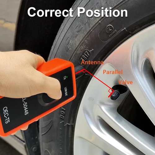 Vista 7 de JDIAG EL-50448 Herramienta de restablecimiento TPMS para el sistema de monitoreo de presión de neumáticos automático de GM, sensor de activación
