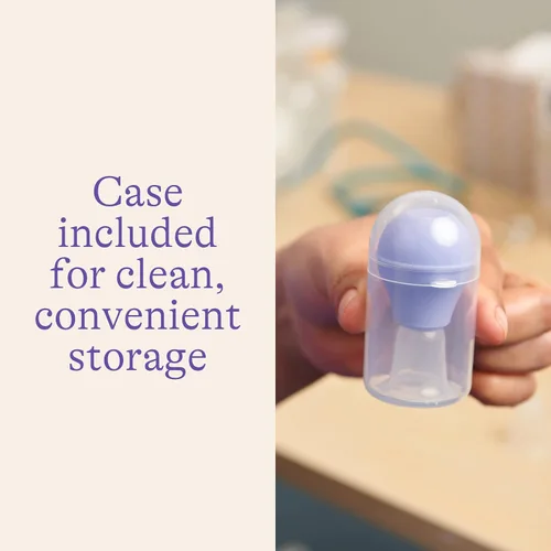 Vista 6 de Lansinoh LatchAssist Nipple Everter para lactancia con 2 tamaños de brida (19 mm y 24 mm) y estuche protector