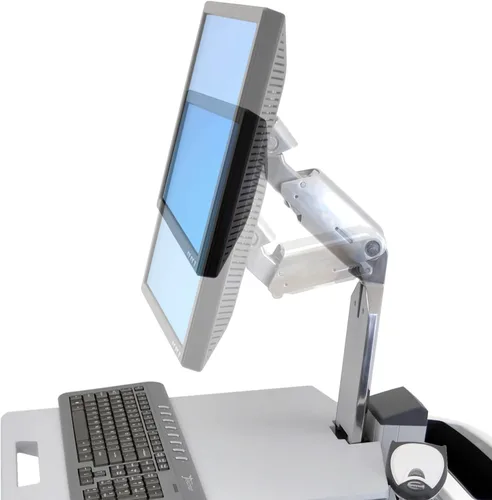 Vista 5 de Ergotron Neo-Flex Carrito de computadora con ruedas, estación de trabajo móvil de pie - Monitor, gris