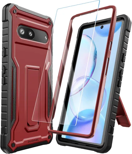 Vista 17 de Funda para Google Pixel 7, protección de grado militar a prueba de golpes con protector de pantalla HD de vidrio templado y soporte compatible