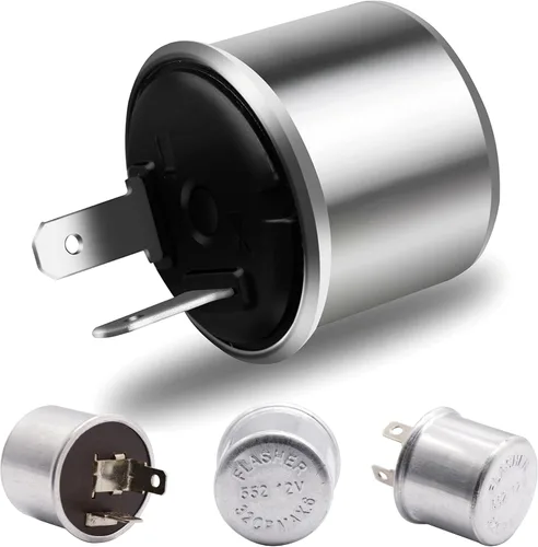 Vista 8 de (1) Relé de intermitencia LED electrónico de 2 pines 12V LF1-S-PIN MAX 150W para corregir el hiperdestello de las luces intermitentes LED