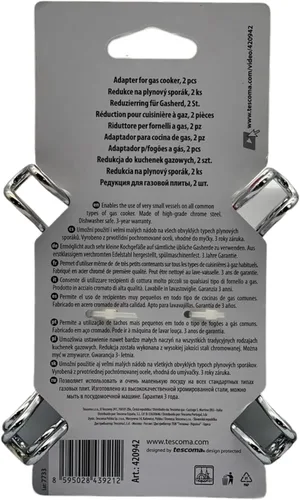 Vista 3 de Tescoma Adaptador Presto para cocina de gas, 2 piezas