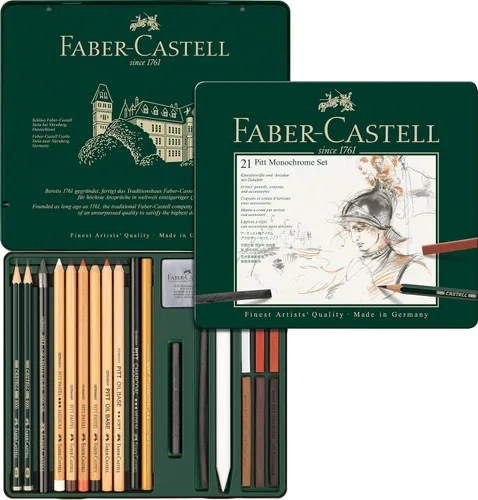 Vista 5 de Faber-Castel 112975 PITT - Juego de latas monocromáticas, 12 piezas