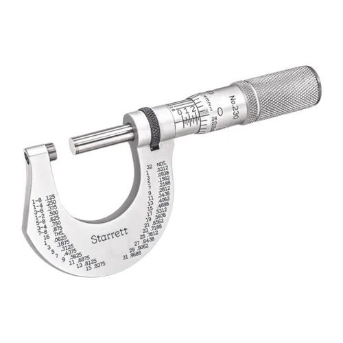 Vista 32 de Starrett Micrómetro digital exterior, rango de 0-1", graduación de .0001