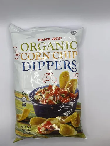 Vista 2 de Trader Joes Organic Corn Chip Dippers (1 paquete, maíz)