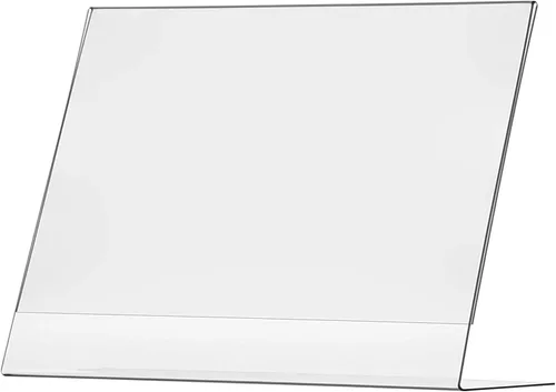 Vista 19 de Marketing Holders 4 Pack 17 "x 11" Mesa Horizontal Carpa Carpa Soporte de Letrero de Acrílico Claro Aviso Tienda de Documentos Marco de Señalización