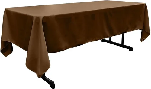 Vista 5 de New Creations Fabric & Foam Inc - Mantel rectangular de popelina de poliéster de 60 pulgadas de ancho por 120 pulgadas de largo. (Avocado)