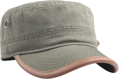 Vista 3 de Sombrero de cadete Gorra del ejército sombrero de camionero para papá gorra de béisbol clásica ajustable