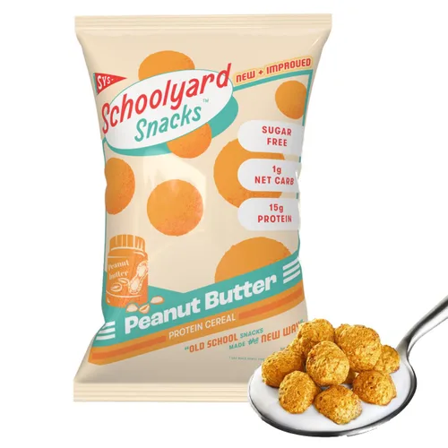 Vista 7 de Schoolyard Snacks Keto Cereal – Rollo de Canela 12g Proteína, Bajo en Carbohidratos, Bajo en Azúcar, Bajas Calorías Sin Gluten, Sin Granos, Apto