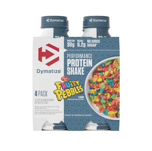 Vista 7 de Dymatize Performance - Batido de proteínas, guijarros de cacao, 1.06 oz de proteína, 0.18 oz de BCAA para recuperación muscular, sin azúcar añadido