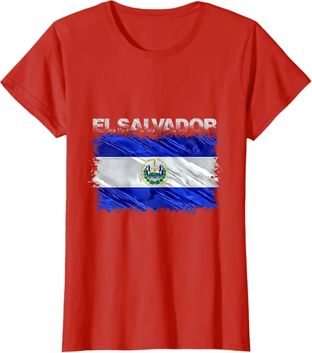 Vista 77 de Camiseta El Salvador, Negro