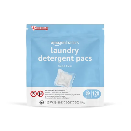 Vista 11 de Amazon Basics - Cápsulas de detergente para ropa, aroma a lavanda, 120 unidades (Nuevo empaque)