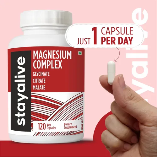 Vista 7 de STAY ALIVE Suplemento complejo triple de magnesio de 500 mg, glicinato quelado, citrato y malato en polvo, magnesio de alta absorción para mujeres