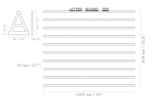 Vista 6 de Tablero de letras de madera - Tablero de mensajes intercambiable grande con letras, números y menú de café Bar Salon Lista de precios