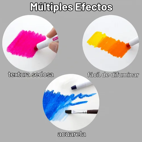 Vista 5 de BAZIC PRODUCTS Crayones de gel sedosos, 12 colores, no tóxicos, 12