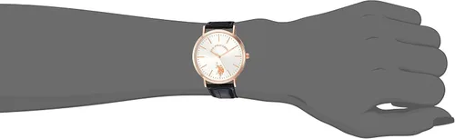 Vista 2 de U.S. Polo Assn. USC42028 Reloj analógico de cuarzo rosa para mujer, Rosado, Classic