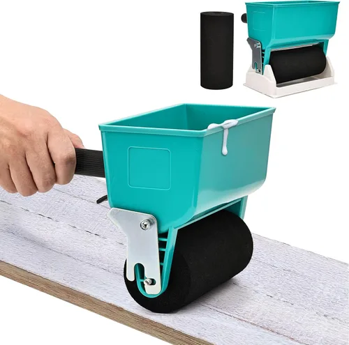 Vista 9 de Rodillo aplicador de pegamento portátil, esparcidor de pegamento para carpintería, aplicador ajustable para trabajo de madera, revestimiento