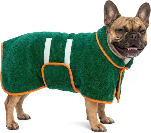 Vista 11 de Bienbee Albornoz para perro, súper absorbente para perros pequeños a Negro