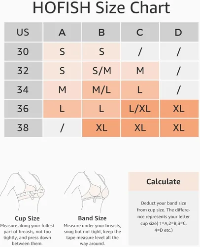 Vista 6 de HOFISH Nursing Bras for Breastfeeding Nursing Sports Bra with Support Racerback Maternity Bra Medium Impact