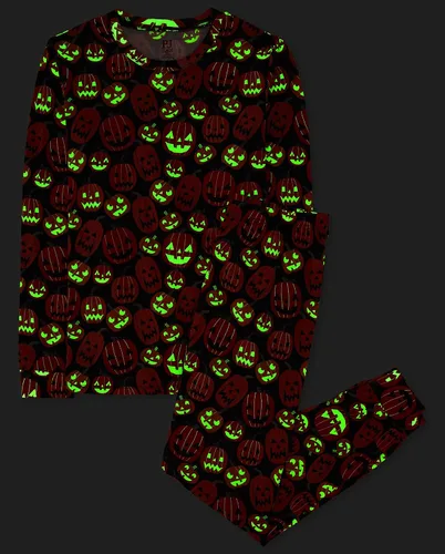 Vista 4 de The Children's Place - Pijama de algodón de 2 piezas para niños, corte ceñido, para Halloween