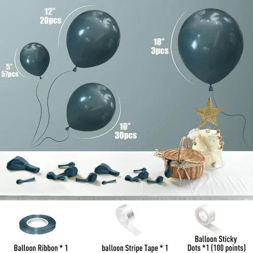 Vista 346 de Globos negros