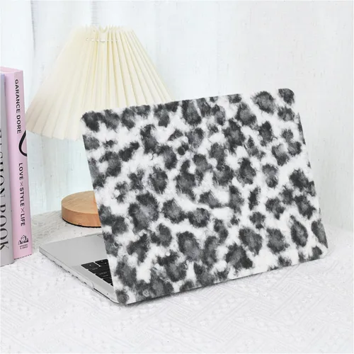 Vista 42 de Funda compatible con MacBook Air de 13 pulgadas (versión 2010-2017). Modelos: A1466 / A1369, funda rígida de piel crema texturizada a cuadros, sin