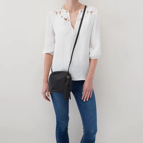 Vista 2 de HOBO Nash - Bolso de mano para mujer correa cruzada ajustable con parte inferior plana e interior forrado bolso duradero y hermoso