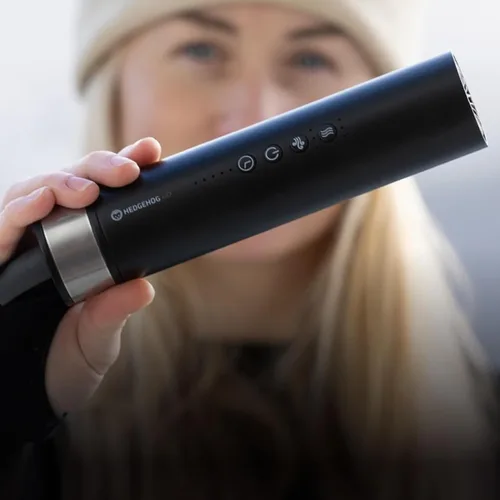 Vista 8 de Hedgehog GO Secador portátil de doble propósito Zapatos y cabello 105,000 RPM Bota de viaje, guante y secador de pelo compacto Calor ajustable