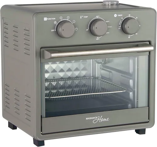 Vista 13 de Magnavox Home, horno freidora de aire de 16.5 cuartos de galón, con infusión de vapor, negro, horno de encimera de convección, 6 funciones