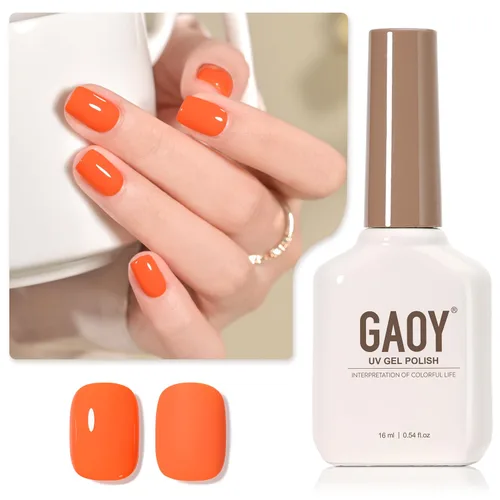 Vista 44 de GAOY - Esmalte de uñas de gel marrón, 16ml de esmalte de gel para quitar por remojo, curado con luz UV para arte de uñas, manicura DIY en casa, 2088