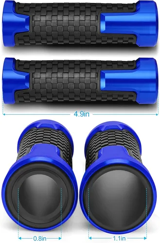 Vista 5 de Empuñaduras de motocicleta 7/8" 0.866 in Universal antideslizante manillar Grips para Yamaha FZ-07 FZ 07 2014 2015 2016 2017 2018+ (F)
