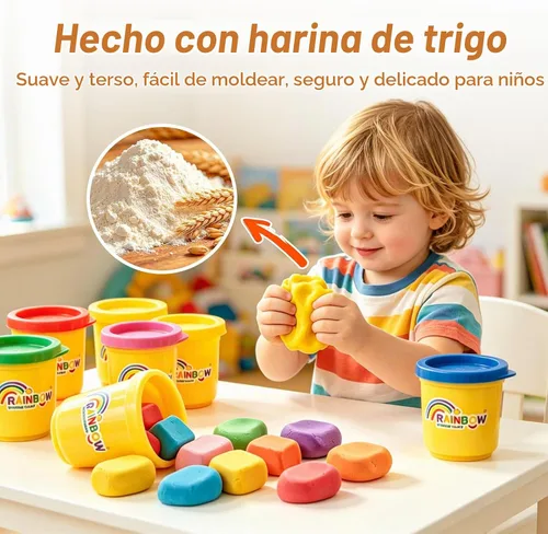 Vista 6 de Yositochuan Juego de masa de flores para niños de 3, 4, 5, 6, 7, 8
