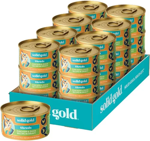 Vista 19 de Solid Gold Comida Húmeda Paté Sabor Festín - Paquete de Muestra de 3 Unidades - Comida enlatada para gatos hecha con pollo real - Sin granos