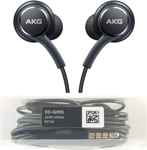 Vista 7 de Auriculares estéreo OEM con micrófono para Samsung Galaxy S8, S9, S8 Plus, S9 Plus, Note 8 - Diseñados por AKG - 100% Original