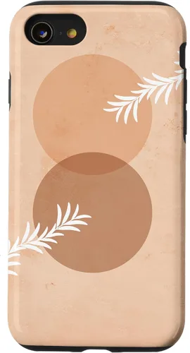 Vista 18 de iPhone 16 Moon Phases Plant Boho Beige Terracotta Bohemian Aesthetic Case