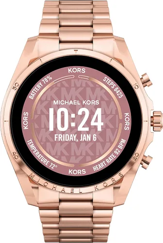 Vista 8 de Michael Kors - Reloj inteligente con pantalla táctil Gen 6 con altavoz frecuencia cardíaca oxígeno en la sangre GPS pagos sin contacto
