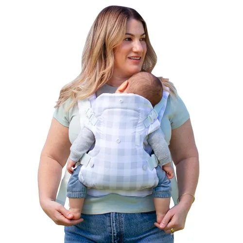 Vista 15 de Infantino Flip Luxe - Portabebés convertible 4 en 1, portabebés ergonómico para bebés a niños pequeños, soporte lumbar actualizado, tela de espiga