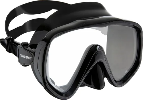 Vista 2 de Cressi Perfect View Scuba Diving, Snorkeling Mask in Pure Comfortable Silicone - Available with Different Panoramic Lenses - Liberty: Designed in